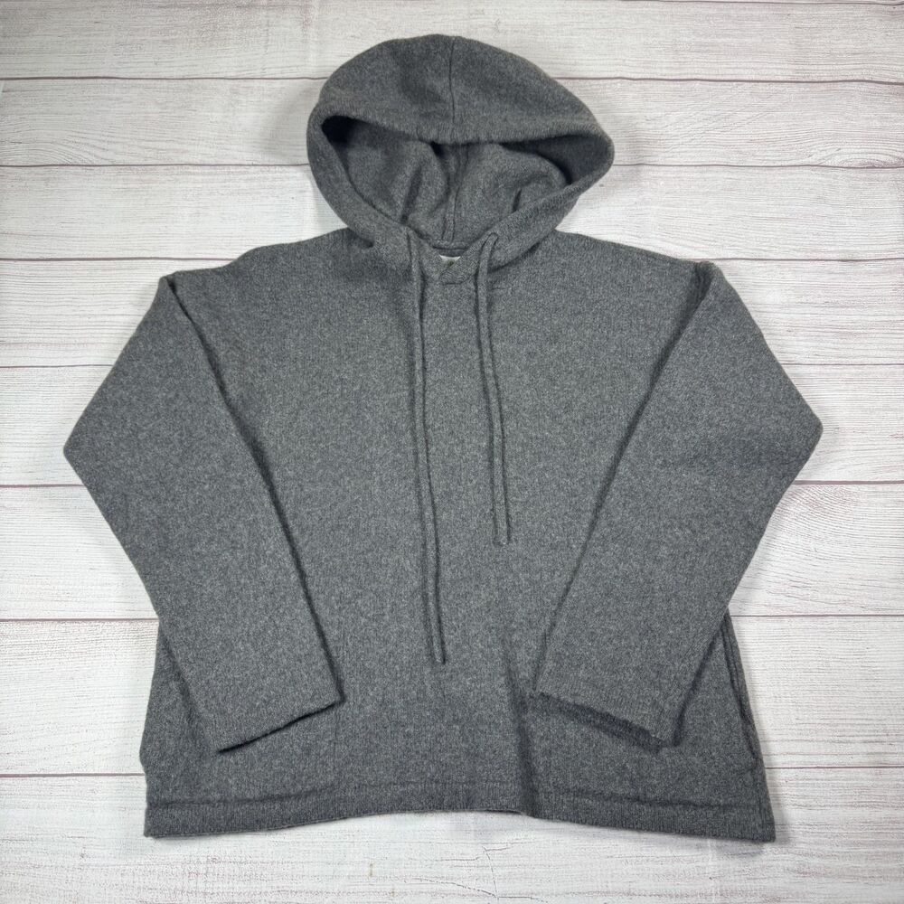 Outerknown Cashmere Hooded Sweater Kids Size Large Side Pockets